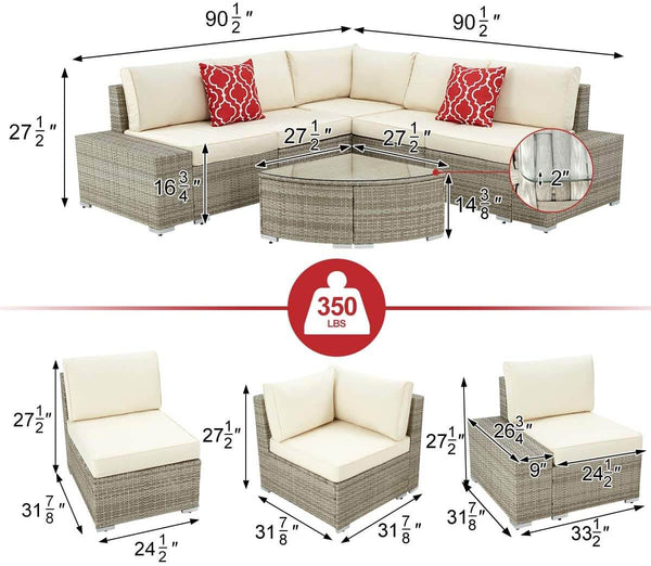 Belham living anatara all discount weather wicker sofa sectional set