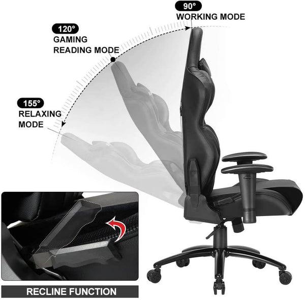 Gaming Chair Racing Office Chair, Ergonomic High Back Desk Chair Heigh –  Homhum