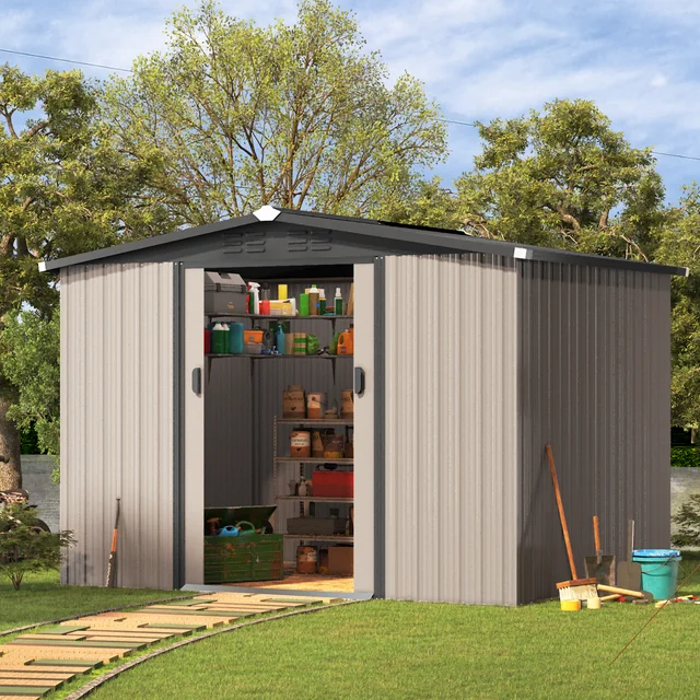 8 x 6 ft. Outdoor Metal Storage Shed