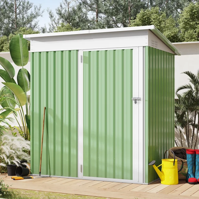 AECOJOY 5' x 3' Shed in Green