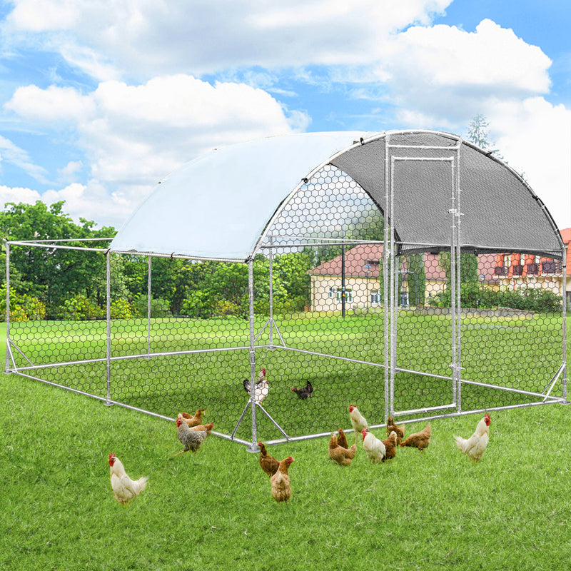 130 Sq.Ft.Chicken Coop Run Effective Protection from Predators