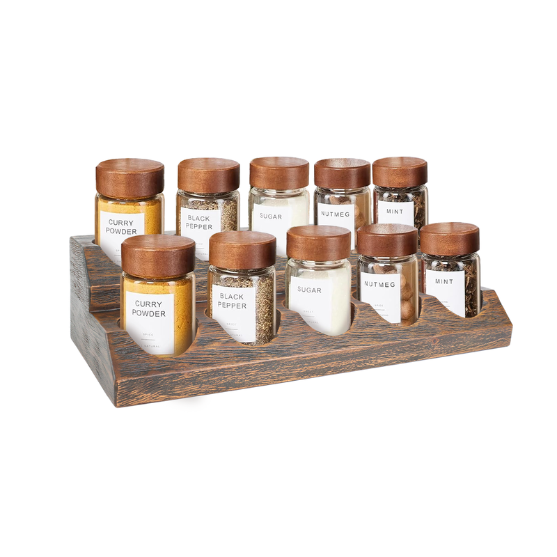 Danrelax Mahogany Cologne Stand,Spice Rack, 10*7*4.1 in