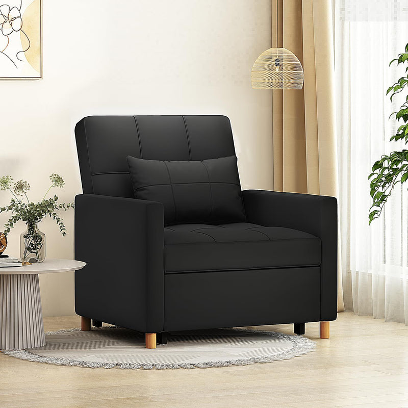 Sleeper Chair, 3 in 1 Chair Bed for Adults, Pull Out Sofa