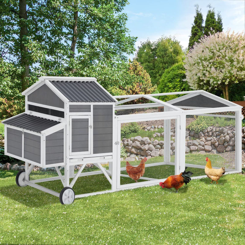 95" Chicken Coop with Wheels