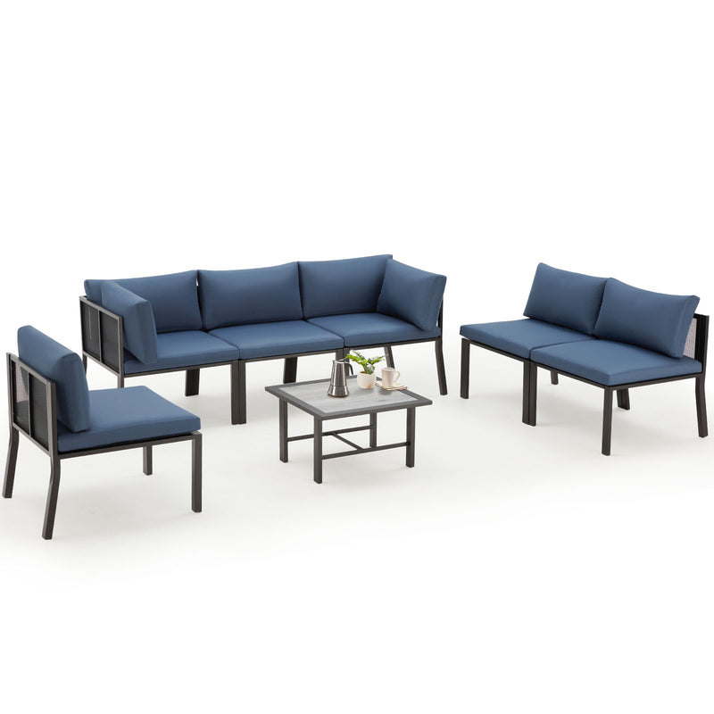 7-pieces matal furniture set