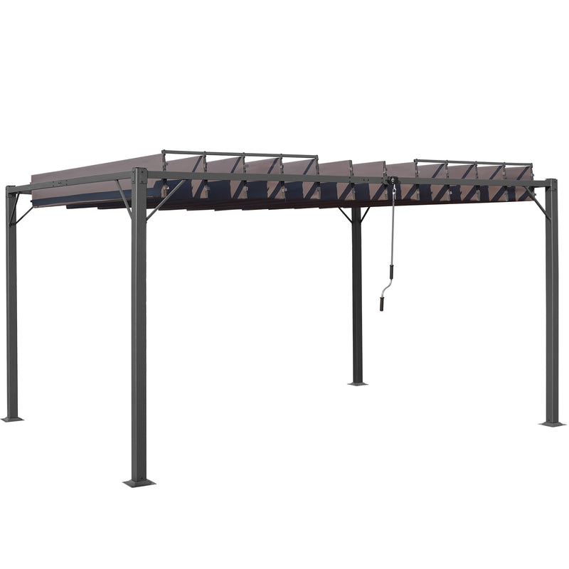 AVAWING 10FT x 13FT Patio Louvered Pergola with Aluminum Frame