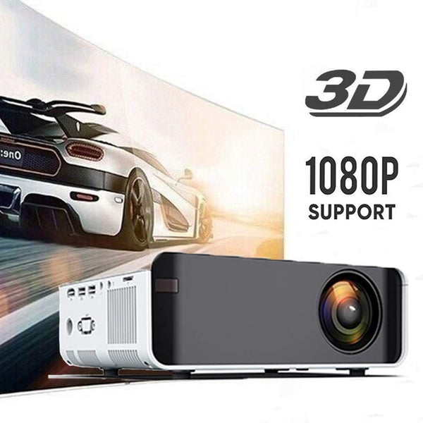 Wireless Projector with Synchronize Phone Screen, Dnyker Mini Video Projector, 4000 Lux,HD 1080p Supported,for Home Theater,Office (White)