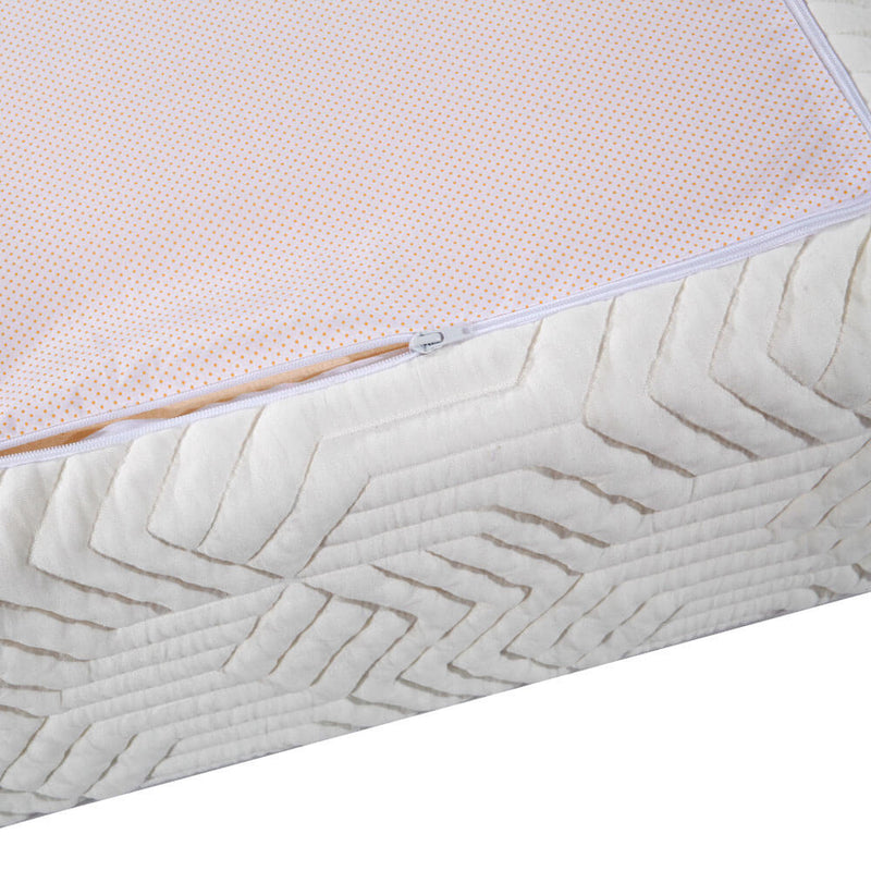 Three Layers Cool Medium High Softness Cotton Mattress with 2 Pillows Twin Size